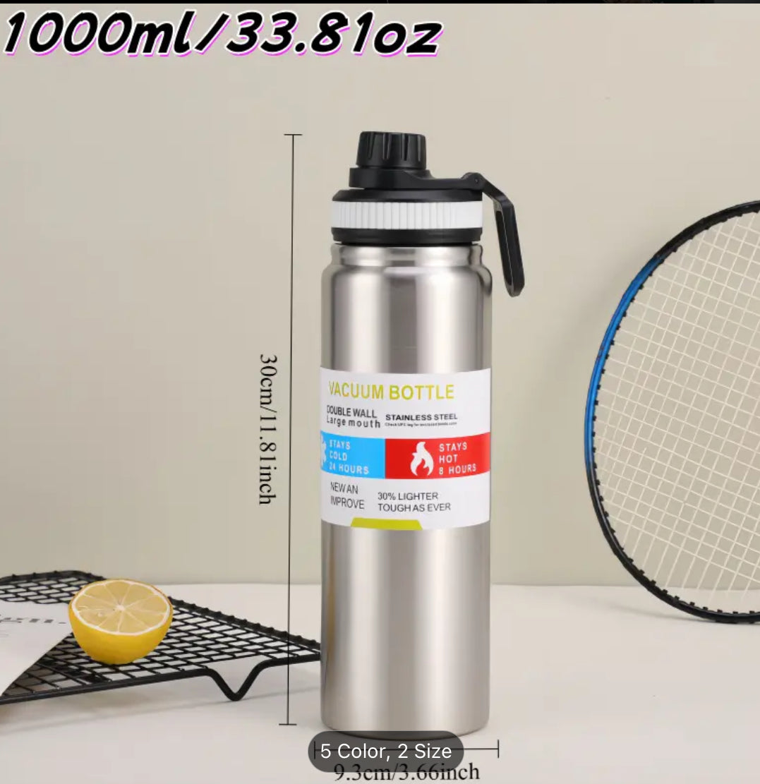 Sports bottle 1000ml or 34oz . Custom colours