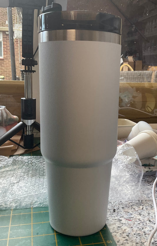 30oz stainless steel curved ( no handle )  travel cup custom colours of your choice